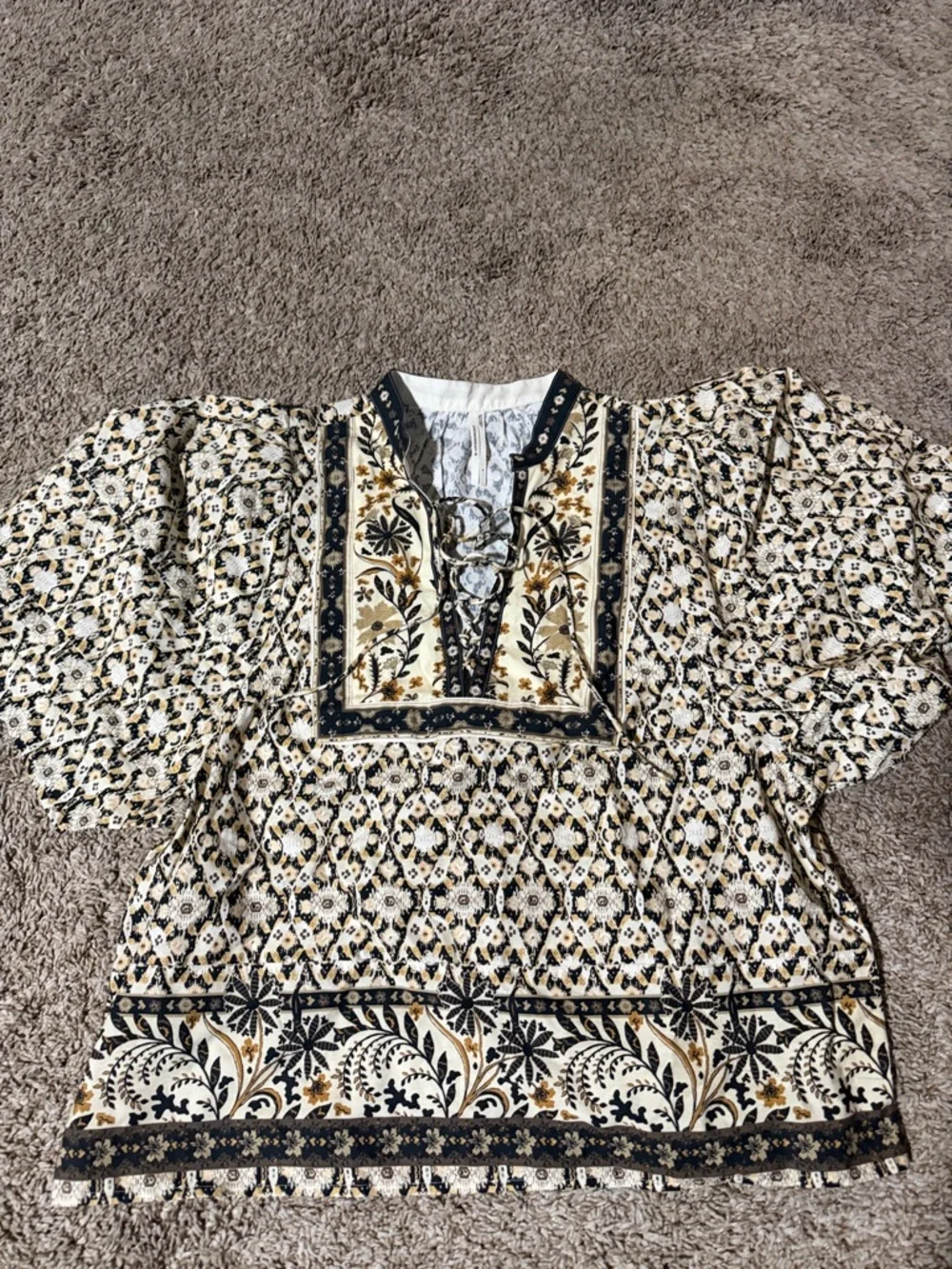 Anthropologie breathable peasant